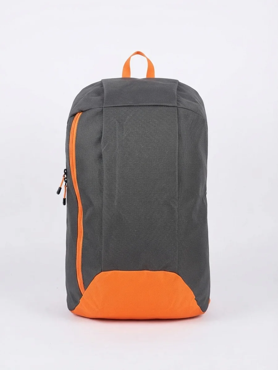 Mochila walking gris con naranja