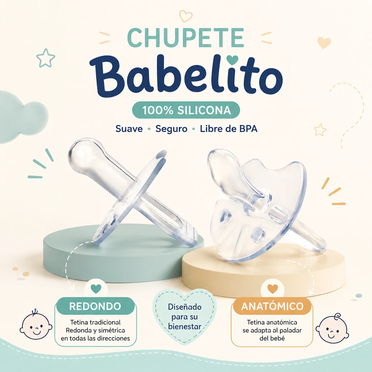 Chupete Todo Silicona Babelito