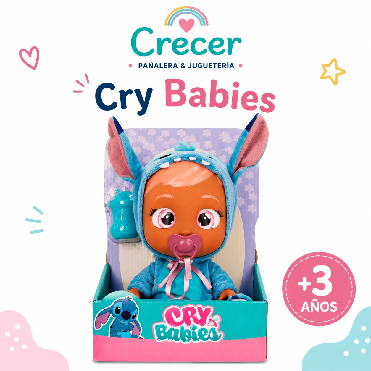 Muñeca Cry Babies Stitch