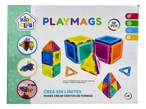 Juego de bloques magnéticos 20 piezas