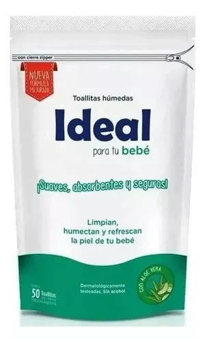 Toallitas Húmedas Ideal Con Aloe Vera