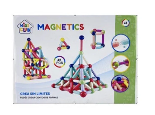 Juego de bloques magnéticos 42 piezas