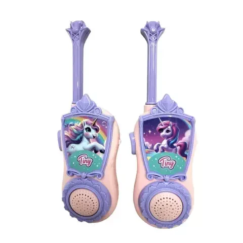 Set de walkie talkie unicornio de tiny