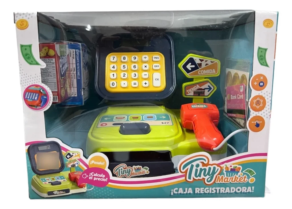 Caja registradora con accesorios tiny