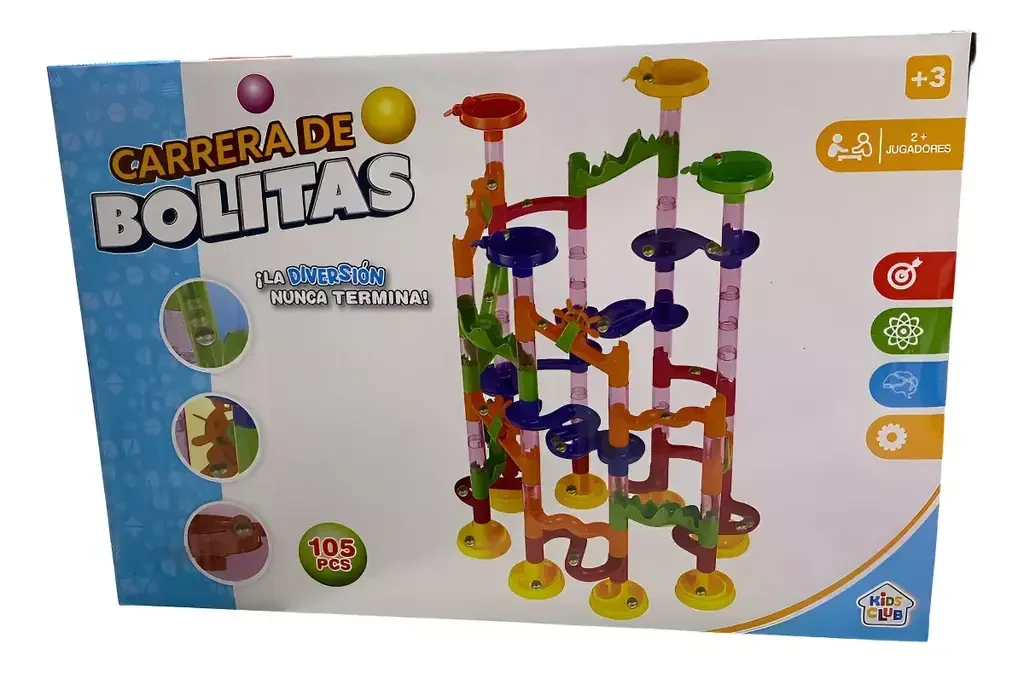 Mega carrera de bolitas - 105 piezas