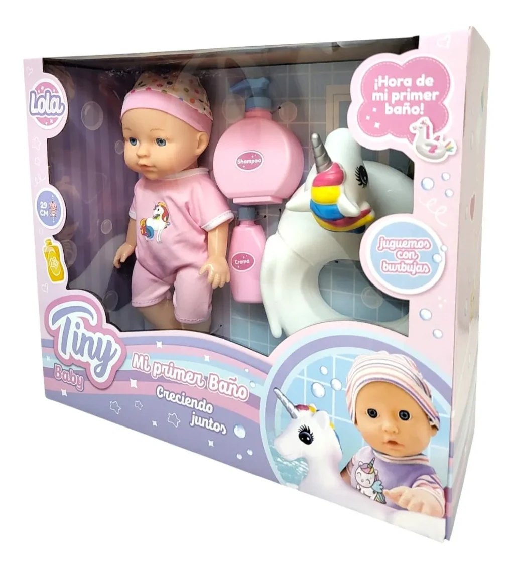 Bebote tiny con unicornio y accesorios