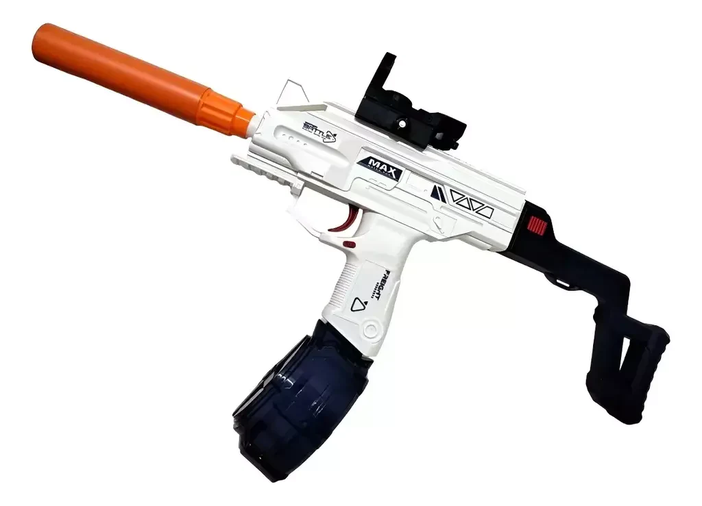 Pistola de agua a bateria battle - x base-x splash carga usb
