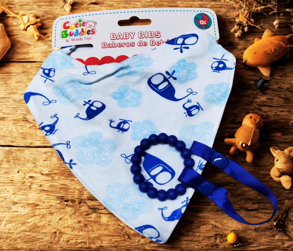 Babero Bandana con porta chupete