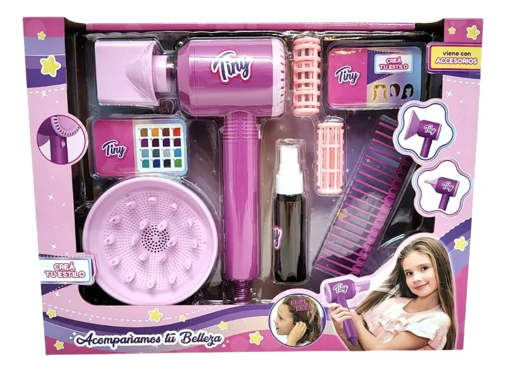 Super set secador de pelo a pila con accesorios