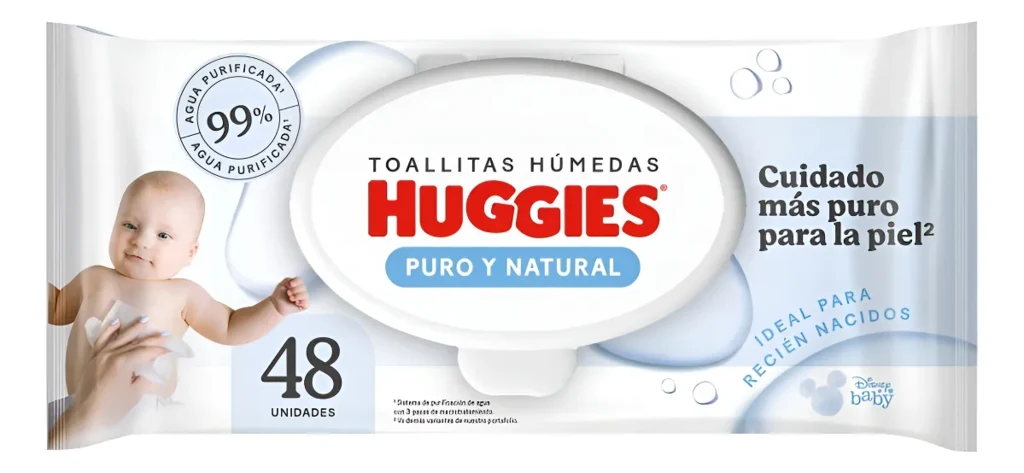 Toallitas Huggies Puro y Natural