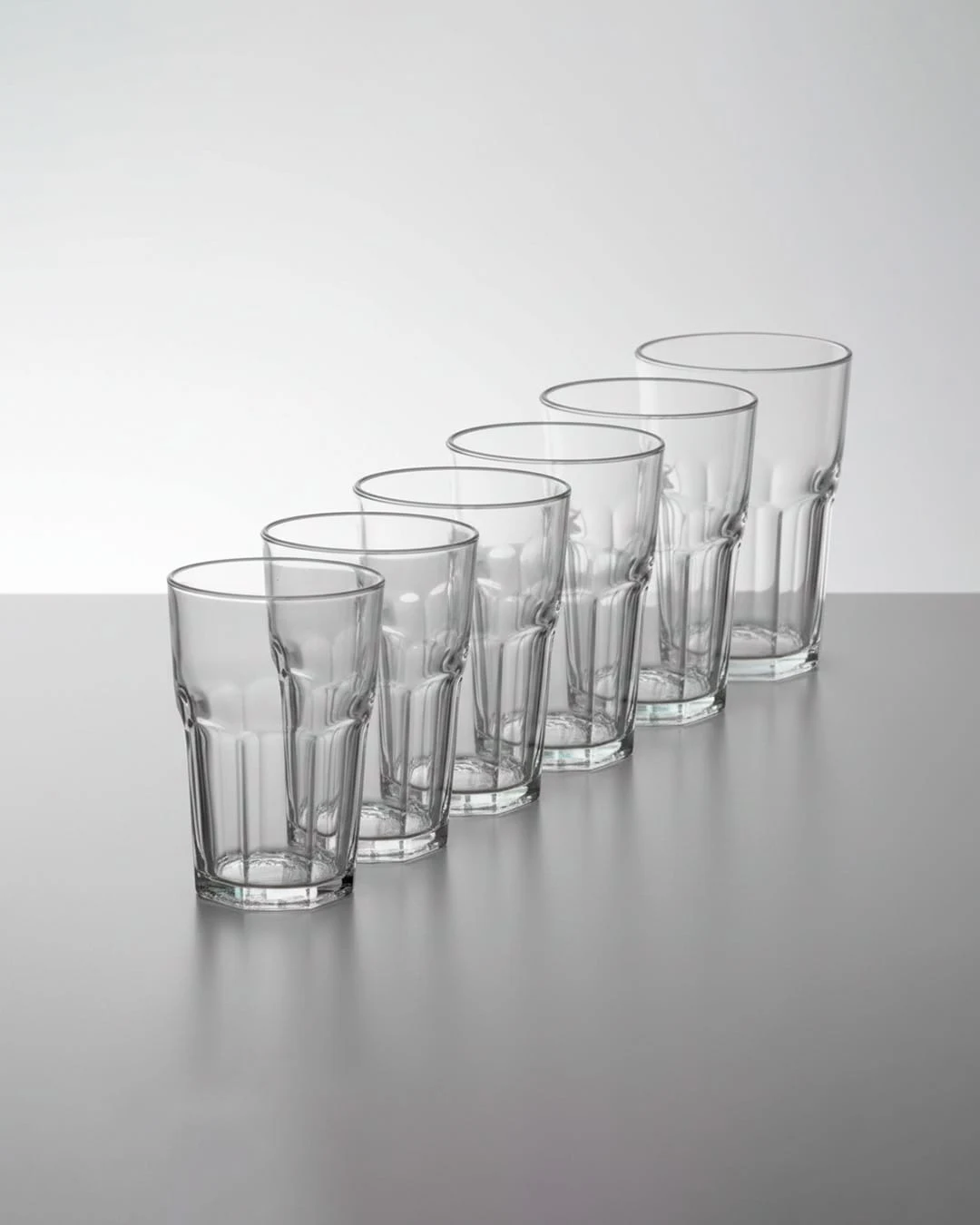 Vaso facetado 400ml x6